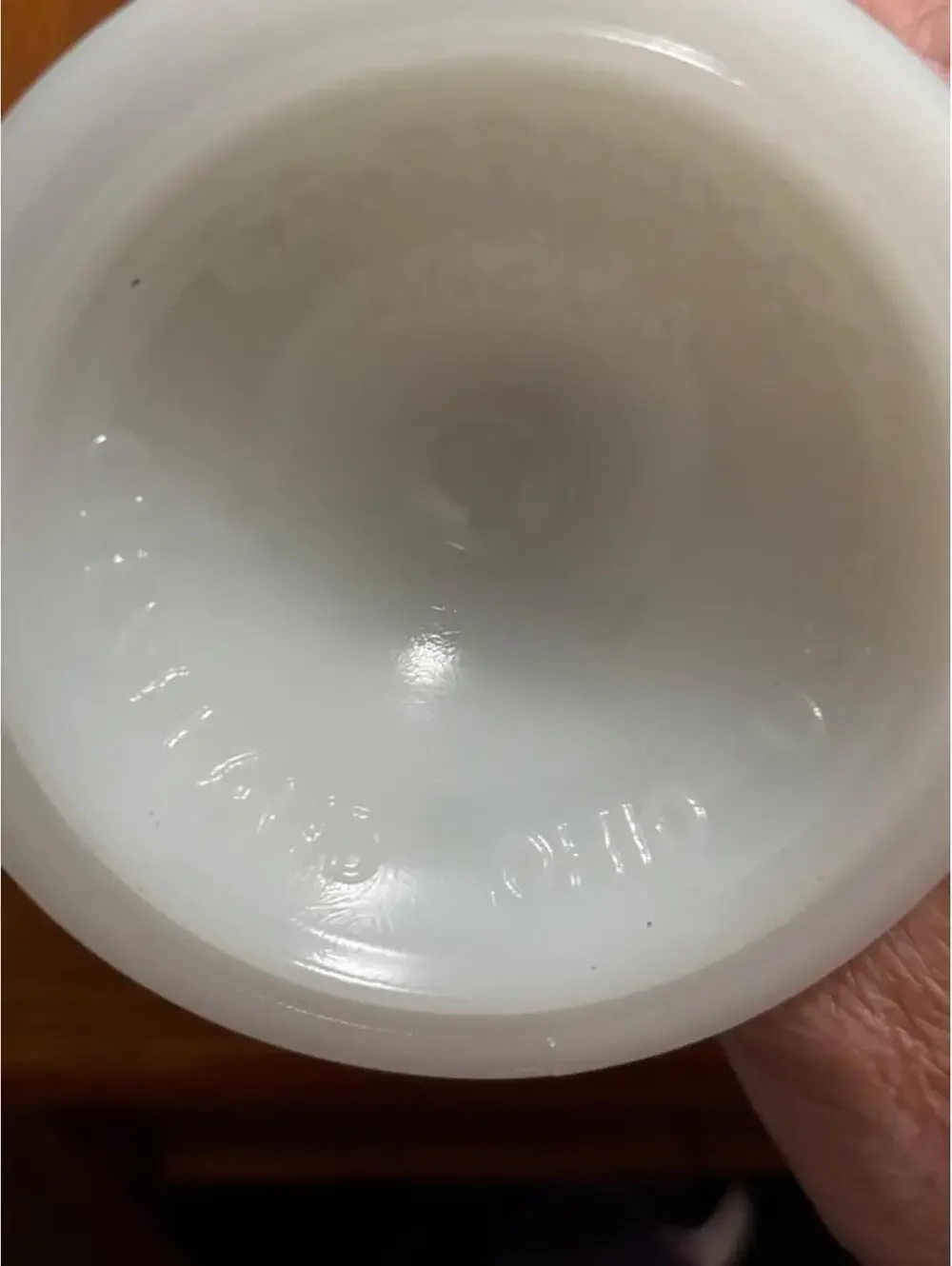 Vintage Fenton Milk Glass Hobnail Goblet Compote